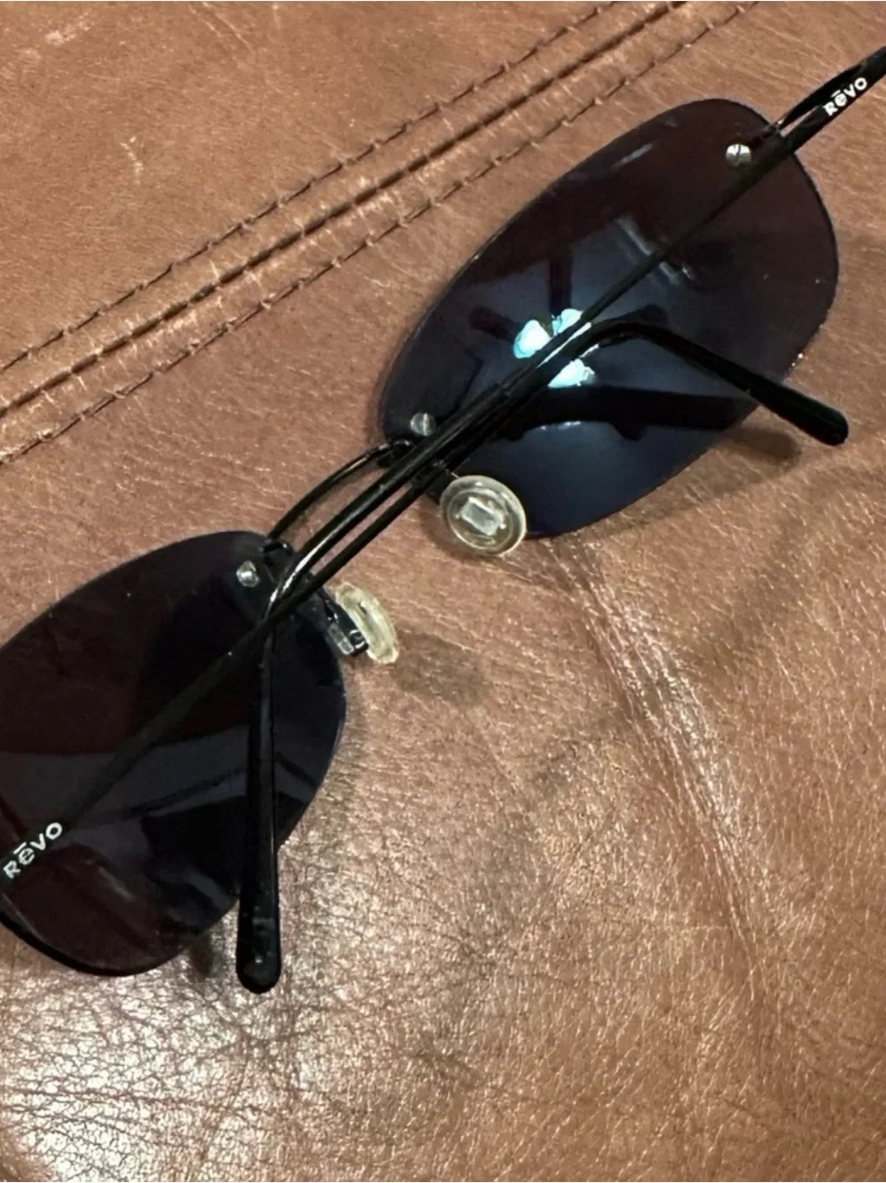 REVO | 3038 001/94 Blue Mirror Lens Polorized Sunglasses - Italy - Unisex - Case
